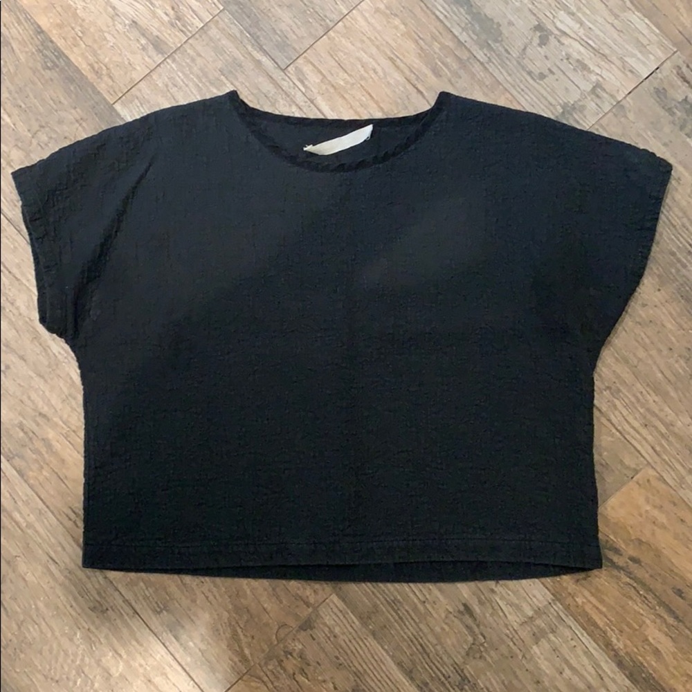 Creatures of Comfort Black Crop Top
